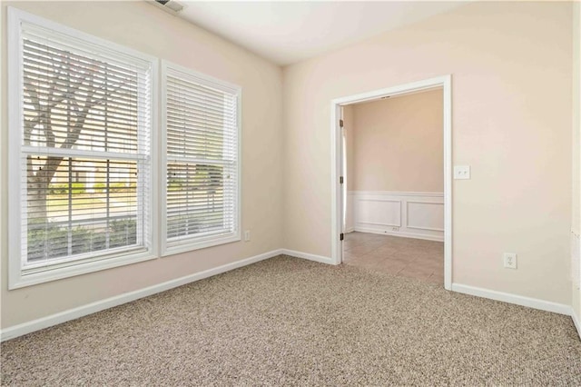 view of carpeted empty room