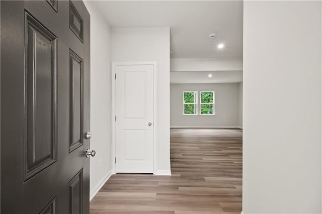 interior space featuring light hardwood / wood-style flooring