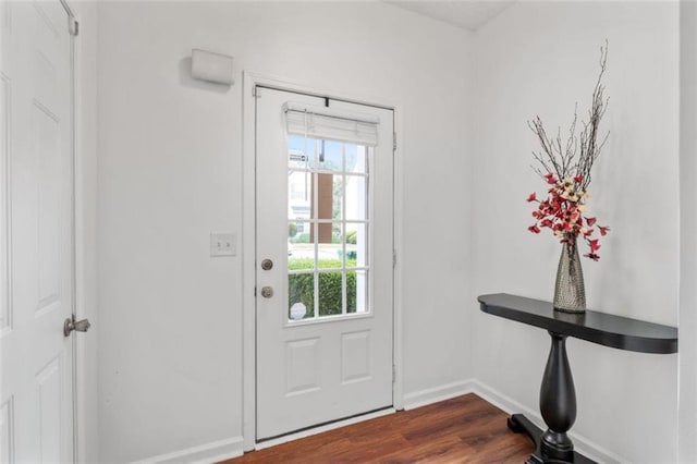 2826 Snapfinger Mnr, Decatur, GA 30035 - entryway with baseboards, plenty of natural light, and dark wood-type flooring