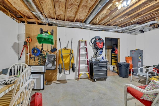 3125 Flatbottom Dr, Dacula, GA 30019 - unfinished basement with fridge