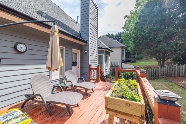 3125 Flatbottom Dr, Dacula, GA 30019 - wooden terrace featuring fence