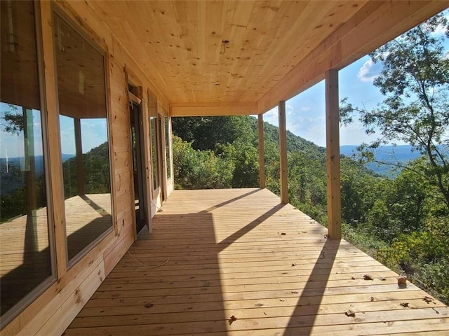 view of wooden terrace