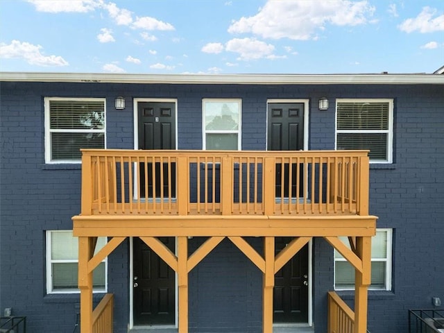 exterior space with a balcony