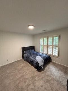 bedroom featuring carpet floors