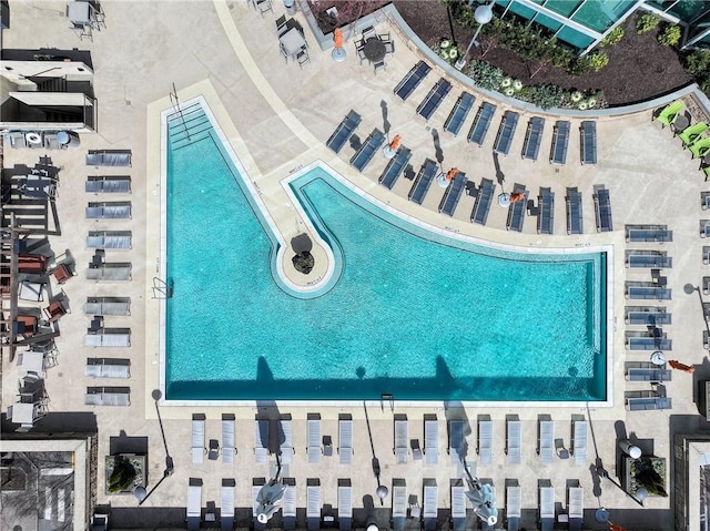 1080 Peachtree St NE Unit 2108, Atlanta, GA 30309 - drone / aerial view of a pool