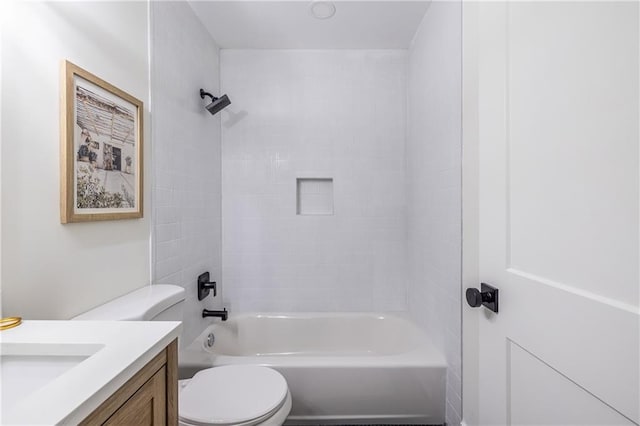 139 Sisson Ave NE, Atlanta, GA 30317 - full bathroom with toilet, vanity, and shower / washtub combination