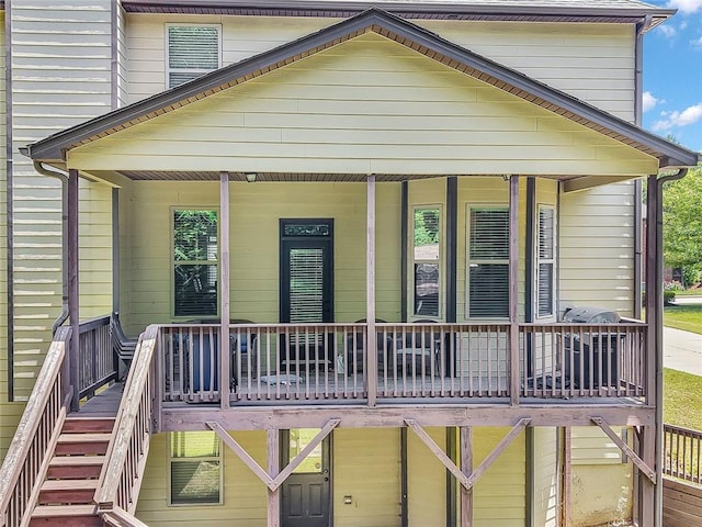 271 Learwood Ln, Atlanta, GA 30349 - view of front facade with stairs and a porch