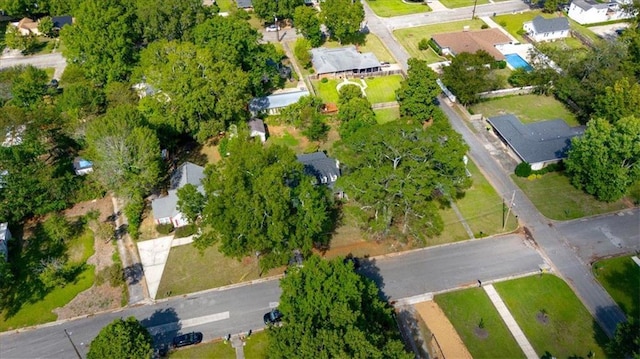 drone / aerial view featuring a residential view