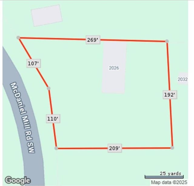 2026 Mcdaniel Mill Rd SW, Conyers, GA 30094 - map / location of property area