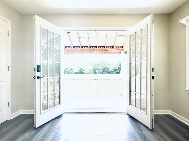 238 Marks Rd, Mansfield, GA 30055 - doorway to outside featuring dark wood-style flooring and healthy amount of natural light