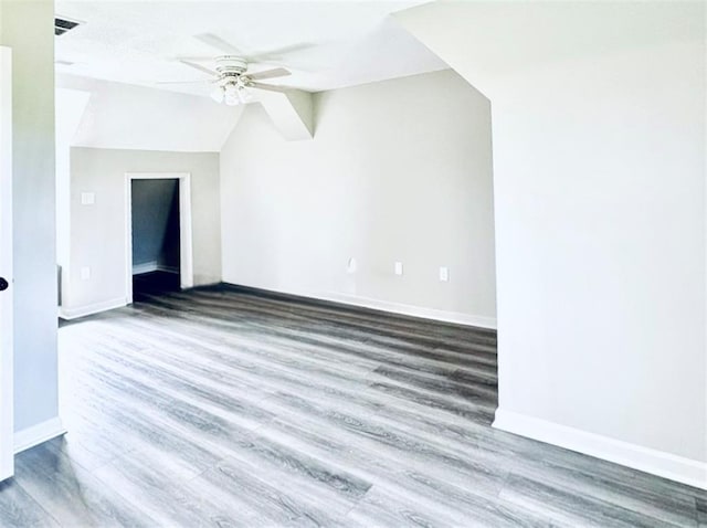238 Marks Rd, Mansfield, GA 30055 - additional living space with wood finished floors, lofted ceiling, and a ceiling fan