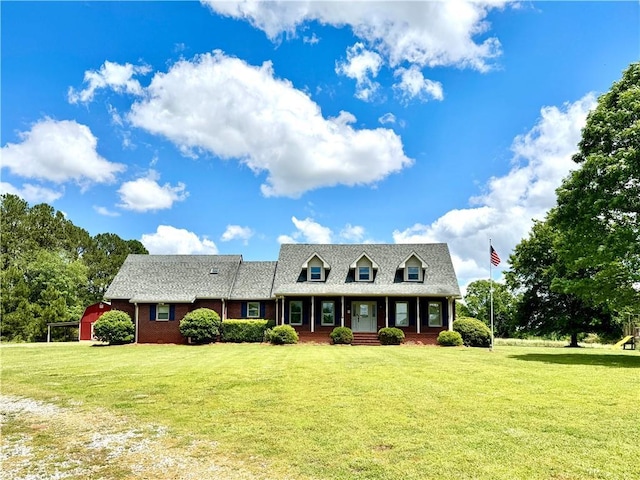 238 Marks Rd, Mansfield, GA 30055 - cape cod home featuring a front yard and brick siding
