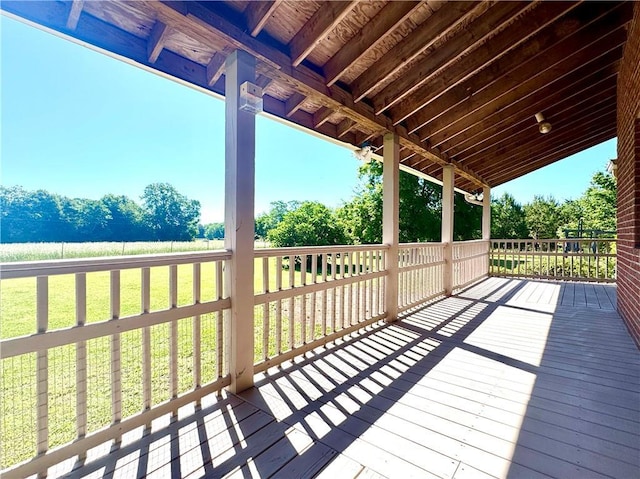 238 Marks Rd, Mansfield, GA 30055 - wooden terrace featuring view of scattered trees