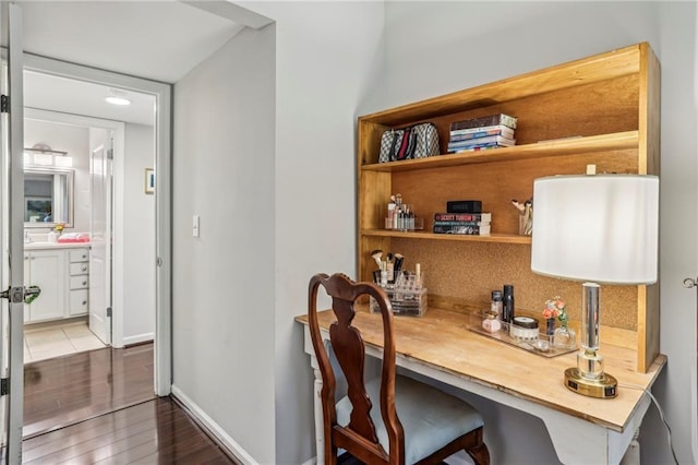 3650 Ashford Dunwoody Rd NE Unit 1024, Atlanta, GA 30319 - office space with built in desk and wood finished floors
