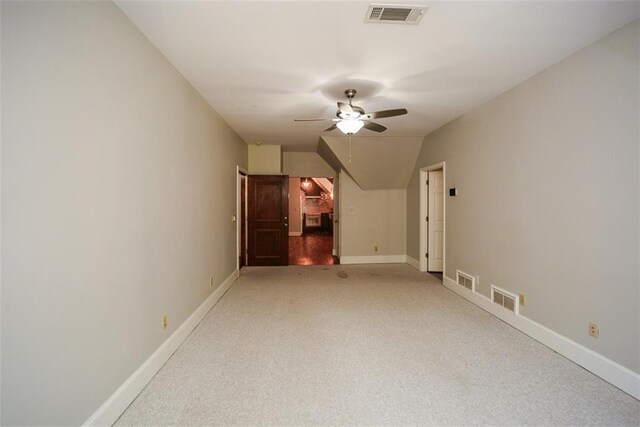 interior space with ceiling fan and french doors