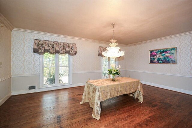 hallway with dark hardwood / wood-style floors