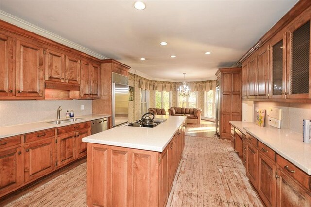 dining room with dark hardwood / wood-style flooring and a chandelier