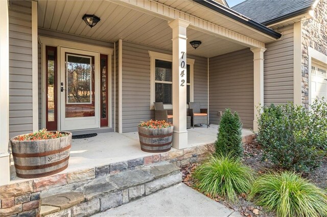 view of patio featuring covered porch