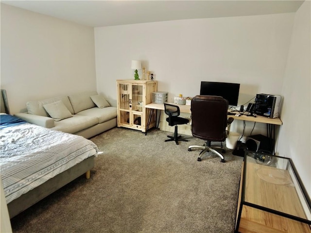 bedroom featuring carpet flooring