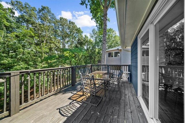 9430 Chestatee Ct, Gainesville, GA 30506 - deck featuring outdoor dining area