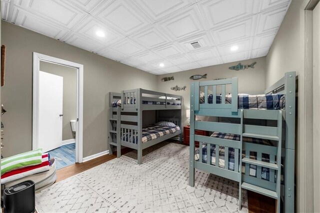 9430 Chestatee Ct, Gainesville, GA 30506 - bedroom featuring recessed lighting, wood finished floors, and an ornate ceiling