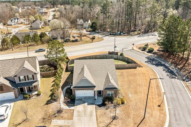 birds eye view of property featuring a residential view