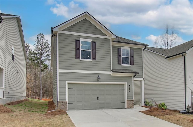 view of front of house featuring a garage