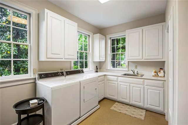44 Muscogee Ave NW, Atlanta, GA 30305 - clothes washing area with cabinet space and washing machine and clothes dryer