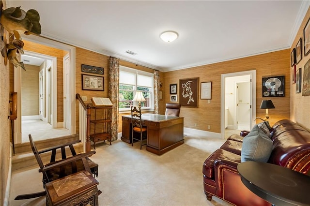 44 Muscogee Ave NW, Atlanta, GA 30305 - office space featuring light colored carpet, baseboards, and crown molding