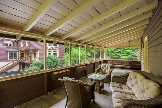 44 Muscogee Ave NW, Atlanta, GA 30305 - sunroom / solarium with an outdoor living space
