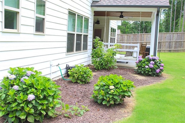 688 Harmony Rd, Temple, GA 30179 - view of yard with ceiling fan