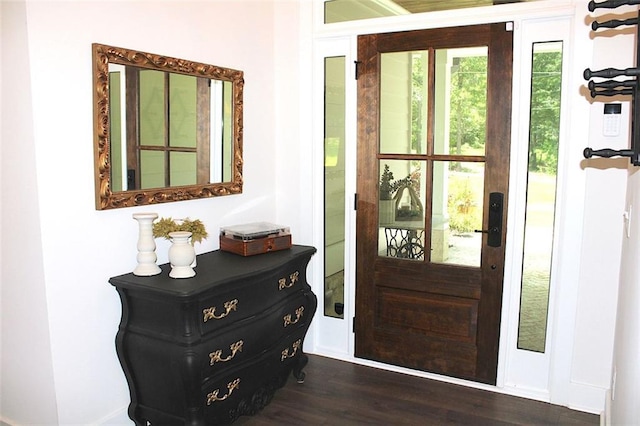 688 Harmony Rd, Temple, GA 30179 - entryway featuring dark wood finished floors