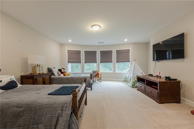 5515 Cheatam Ave, Cumming, GA 30040 - carpeted bedroom with baseboards and recessed lighting