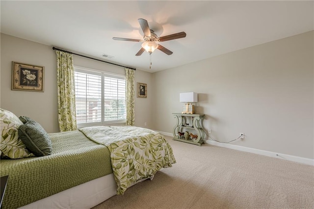 5515 Cheatam Ave, Cumming, GA 30040 - carpeted bedroom with baseboards and a ceiling fan