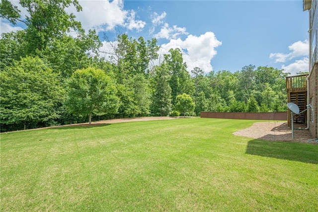 5515 Cheatam Ave, Cumming, GA 30040 - view of grassy yard with stairway