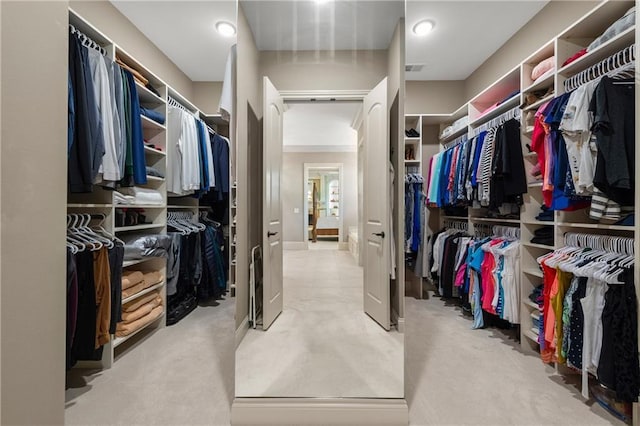 341 Carl Sanders Dr, Acworth, GA 30101 - walk in closet featuring light colored carpet