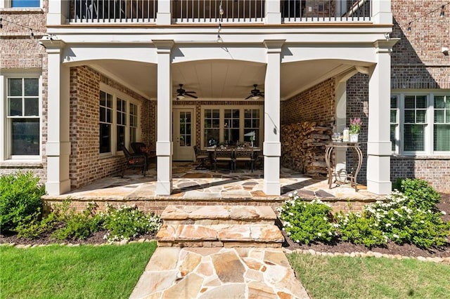 341 Carl Sanders Dr, Acworth, GA 30101 - patio / terrace featuring ceiling fan and a patio