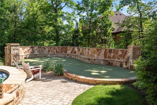 341 Carl Sanders Dr, Acworth, GA 30101 - view of patio / terrace