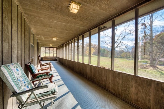 view of sunroom