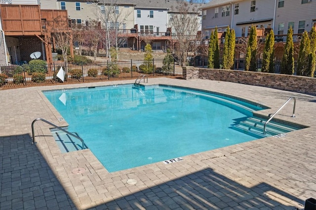 pool featuring fence