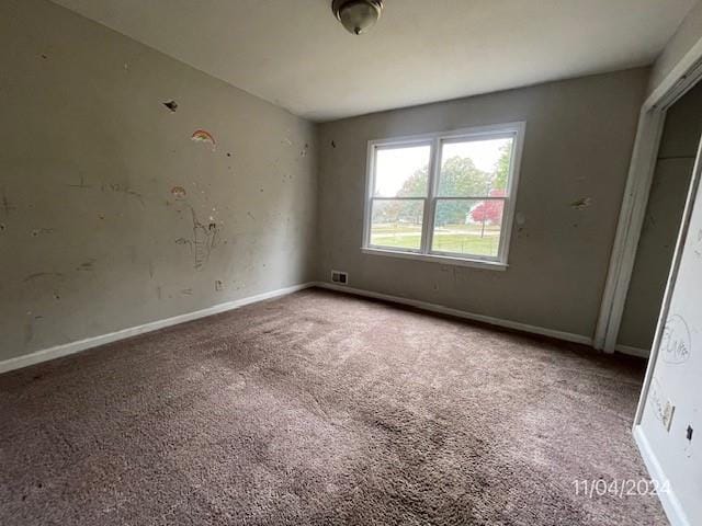 view of carpeted empty room