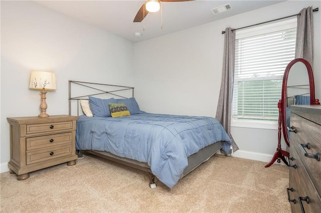 48 Violet Ln, Dallas, GA 30132 - bedroom featuring light carpet, baseboards, and a ceiling fan