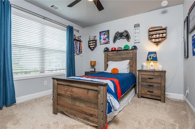 48 Violet Ln, Dallas, GA 30132 - bedroom featuring carpet, baseboards, and a ceiling fan