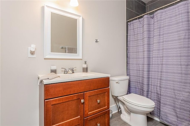 48 Violet Ln, Dallas, GA 30132 - bathroom featuring vanity, toilet, and a shower with curtain