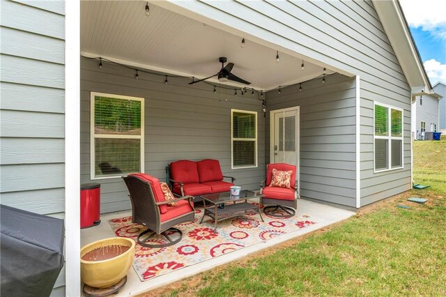 view of patio / terrace featuring outdoor lounge area