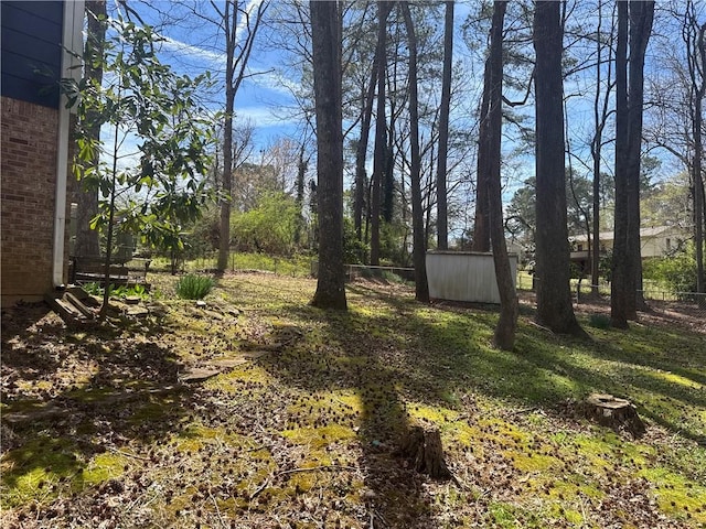 2943 E Howell Dr, Lawrenceville, GA 30044 - view of yard featuring an outbuilding and a storage unit