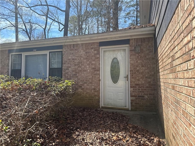 2943 E Howell Dr, Lawrenceville, GA 30044 - doorway to property with brick siding