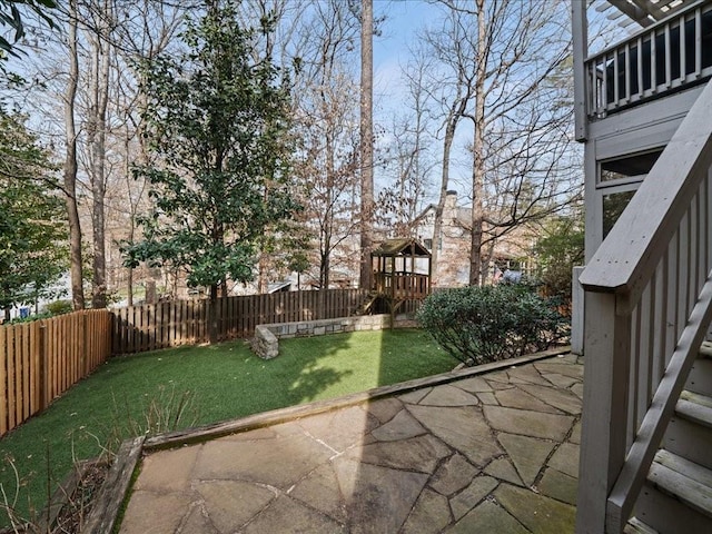 view of yard featuring a patio area