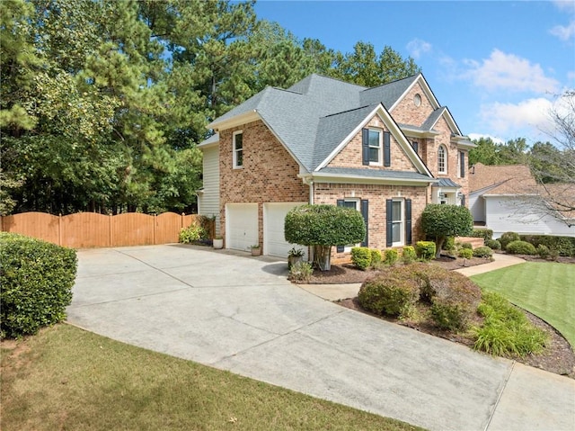 craftsman house featuring a garage