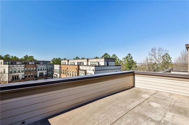 view of patio with a balcony